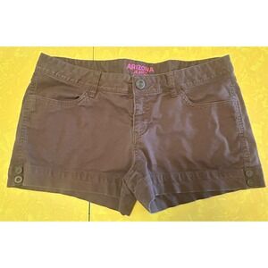 VTG Y2K Arizona Jeans Brown Short Shorts Size 11 Juniors